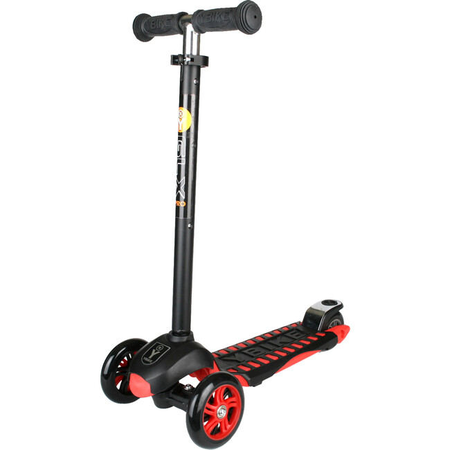 GLX Pro 3-Wheel Kick Scooter, Black/Red