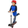 GLX Pro 3-Wheel Kick Scooter, Black/Red - Scooters - 2 - thumbnail