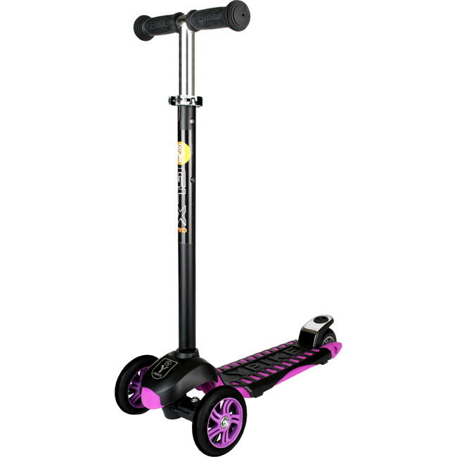 GLX Pro 3-Wheel Kick Scooter, Black/Purple