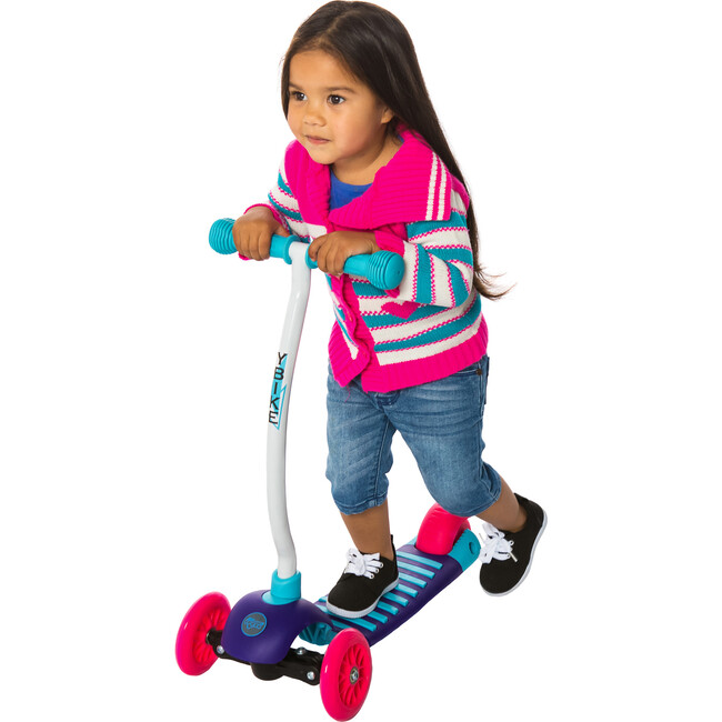 Kids Cruze 3-Wheel Kick Scooter, Raspberry - Scooters - 3