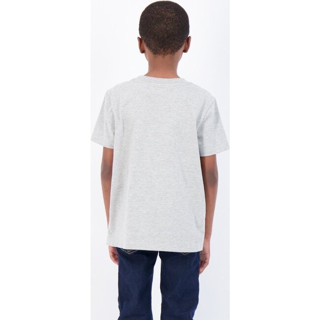 Dino Graphic Short Sleeve T-shirt, Grey - Tees - 3