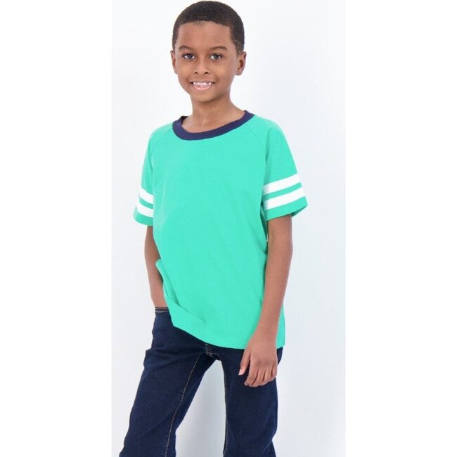 Varsity T-Shirt, Green - Tees - 4