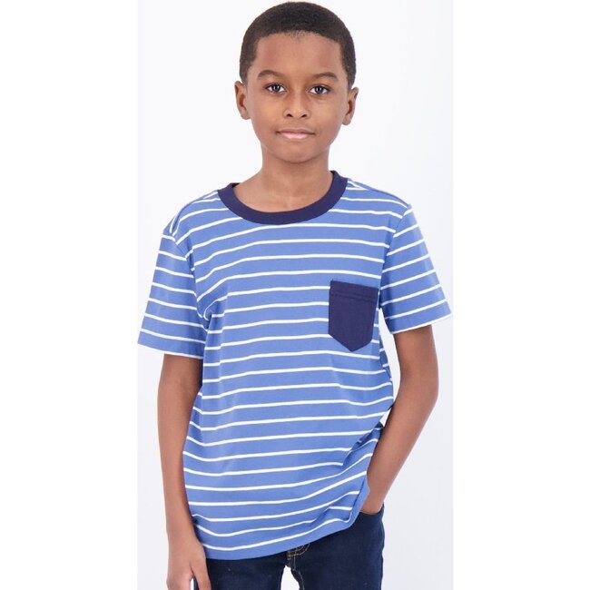 Striped T-Shirt, Blue - Tees - 2
