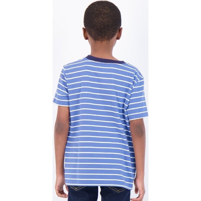 Striped T-Shirt, Blue - Tees - 3