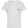 Pima T-Shirt, Gray Stripes - Tees - 1 - thumbnail