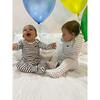 Pima Onesie, Navy Stripes - Onesies - 2