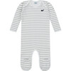 Pima Onesie, Gray Stripes - Onesies - 1 - thumbnail