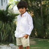 Linen Boy Shorts, Oatmeal - Shorts - 2