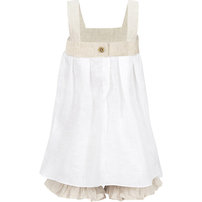 Bridgitte Set, White/Oatmeal - Dresses - 4