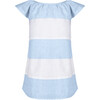 Madeline Girls Dress, Baby Blue & White - Dresses - 1 - thumbnail