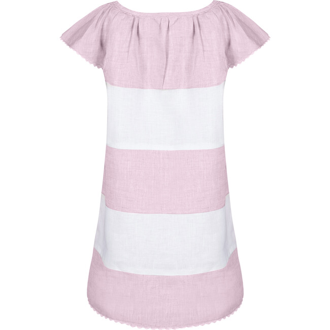 Madeline Girls Dress, Pink & White - Dresses - 3