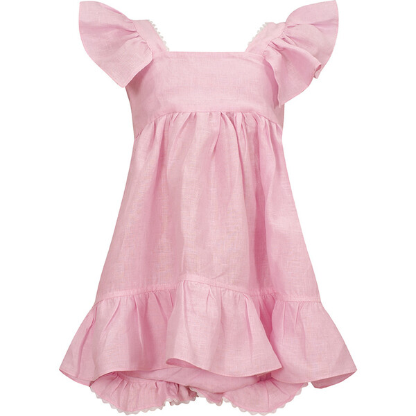 Celine Linen Dress, Shocking Pink - Baliene Dresses | Maisonette