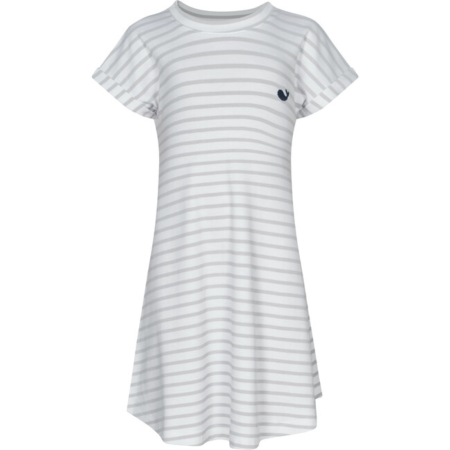 Pima Dress, Gray Stripes - Dresses - 1