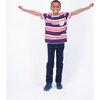 Striped Pocket T-Shirt, Red White and Blue - Tees - 4