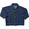 Baby Back Embroidery Denim Jacket, Medium Blue - Jackets - 1 - thumbnail