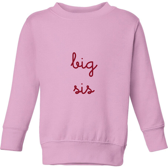 Big Sis Classic Crewneck Fleece, Pink - Sweatshirts - 1