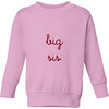 Big Sis Classic Crewneck Fleece, Pink - Sweatshirts - 1 - thumbnail