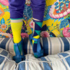 T-Strap Sandals, Sapphire - Sandals - 3 - thumbnail