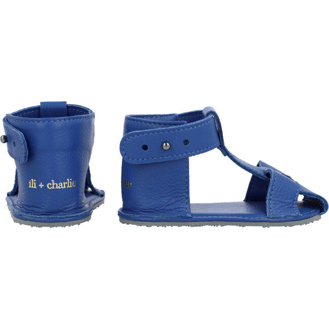 T-Strap Sandals, Sapphire - Sandals - 4