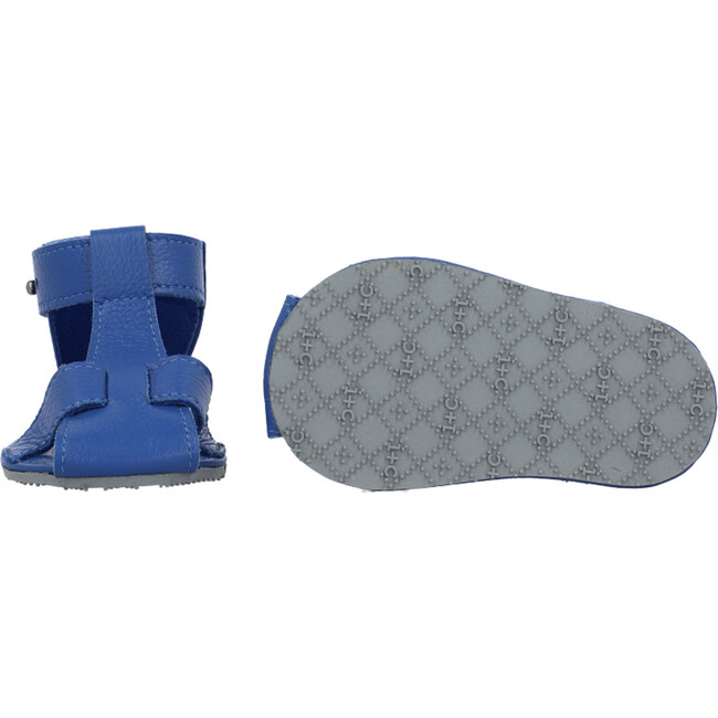 T-Strap Sandals, Sapphire - Sandals - 6