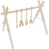 White Wood Gym with Toys - Activity Gyms - 2
