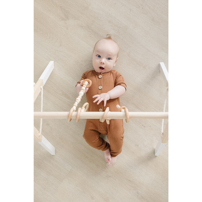 White Wood Gym with Toys - Activity Gyms - 3