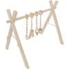 Natural Wood Gym with Toys - Activity Gyms - 3