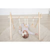 Natural Wood Gym with White Toys - Activity Gyms - 6 - thumbnail