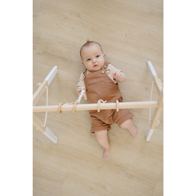 White Wood Gym with Macrame Toys - Activity Gyms - 6