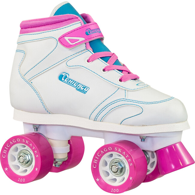 Sidewalk Skate, White/Pink