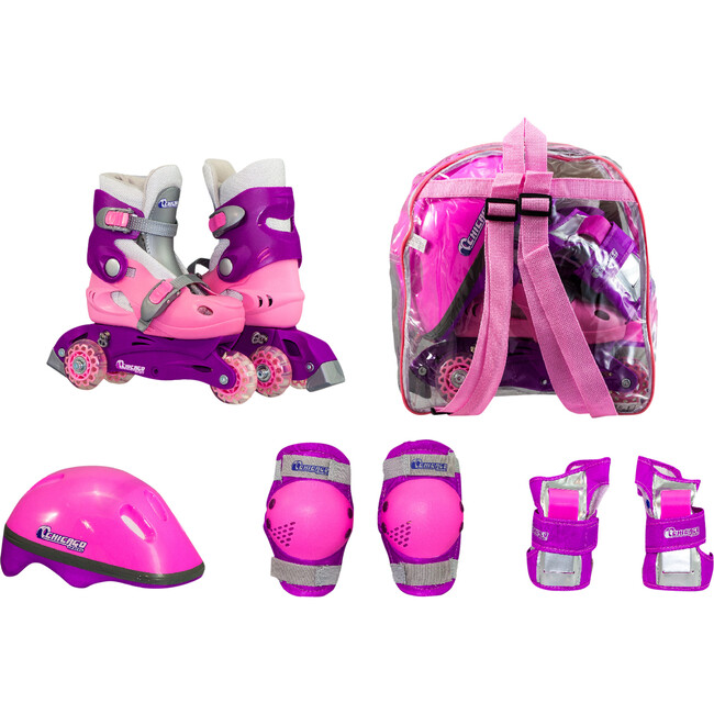 Inline Training Skate Combo Set, Pink/Purple - Sports Gear - 1