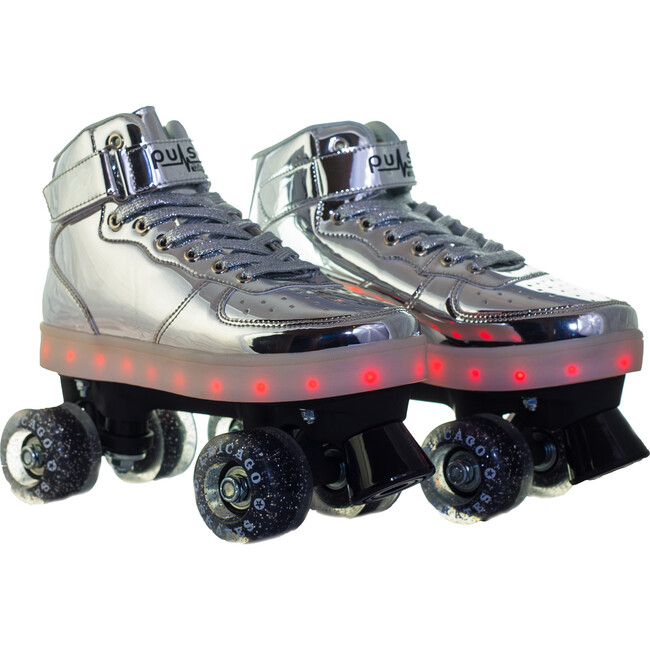 Pulse Sizzle Light-Up Skates, Silver - Sports Gear - 8