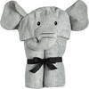 Elephant Hooded Towel, Grey - Towels - 1 - thumbnail