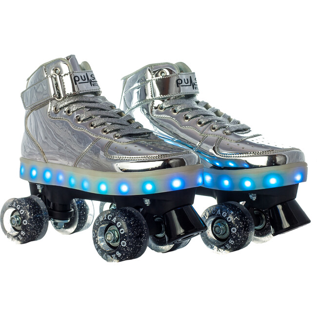 Pulse Sizzle Light-Up Skates, Silver - Sports Gear - 9