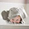 Elephant Hooded Towel, Grey - Towels - 2 - thumbnail