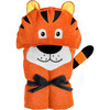 Tiger Hooded Towel, Orange - Towels - 1 - thumbnail