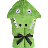 Alligator Hooded Towel, Green - Towels - 1 - thumbnail