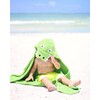 Alligator Hooded Towel, Green - Towels - 2