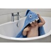 Shark Hooded Towel, Blue - Towels - 2 - thumbnail