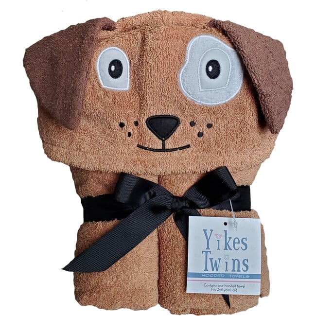 Dog Hooded Towel, Brown