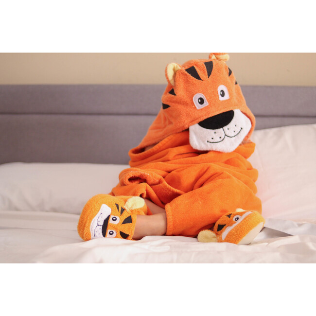 Tiger Hooded Towel, Orange