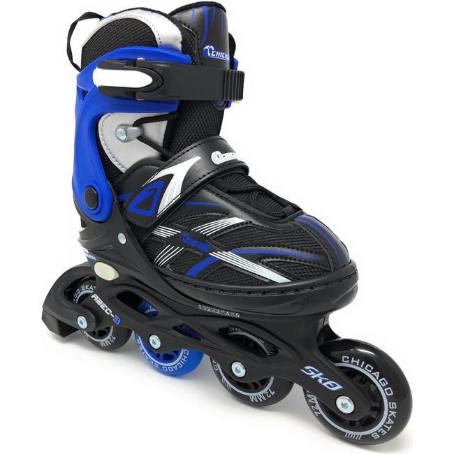 Adjustable Inline Skates, Blue/Black