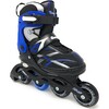 Adjustable Inline Skates, Blue/Black - Sports Gear - 2 - thumbnail