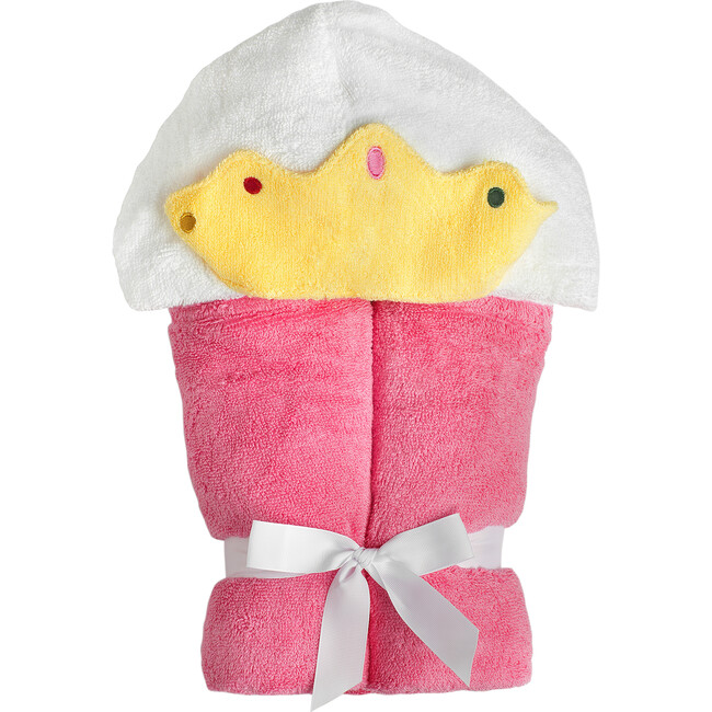 Princess Hooded Towel, Pink - Towels - 1