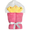Princess Hooded Towel, Pink - Towels - 1 - thumbnail