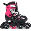 Adjustable Inline Skates, Pink/Black - Sports Gear - 3