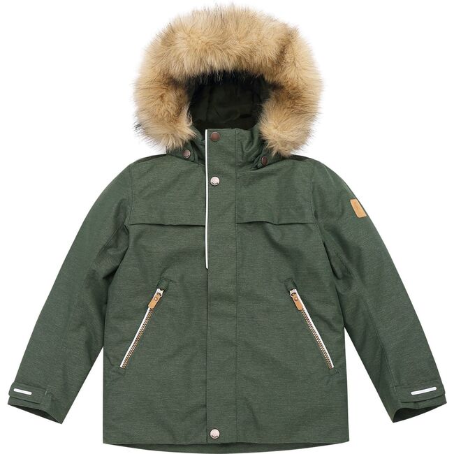 *Exclusive* Reimatec Winter Jacket, Outa Green - Coats - 9