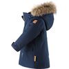 Mutka Reimatec Winter Jacket with Faux Fur Hood, Navy - Parkas - 3