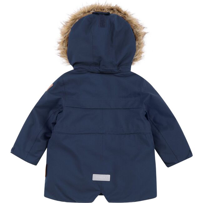 Mutka Reimatec Winter Jacket with Faux Fur Hood, Navy - Parkas - 8