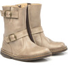 Grey Leather Boots - Boots - 1 - thumbnail